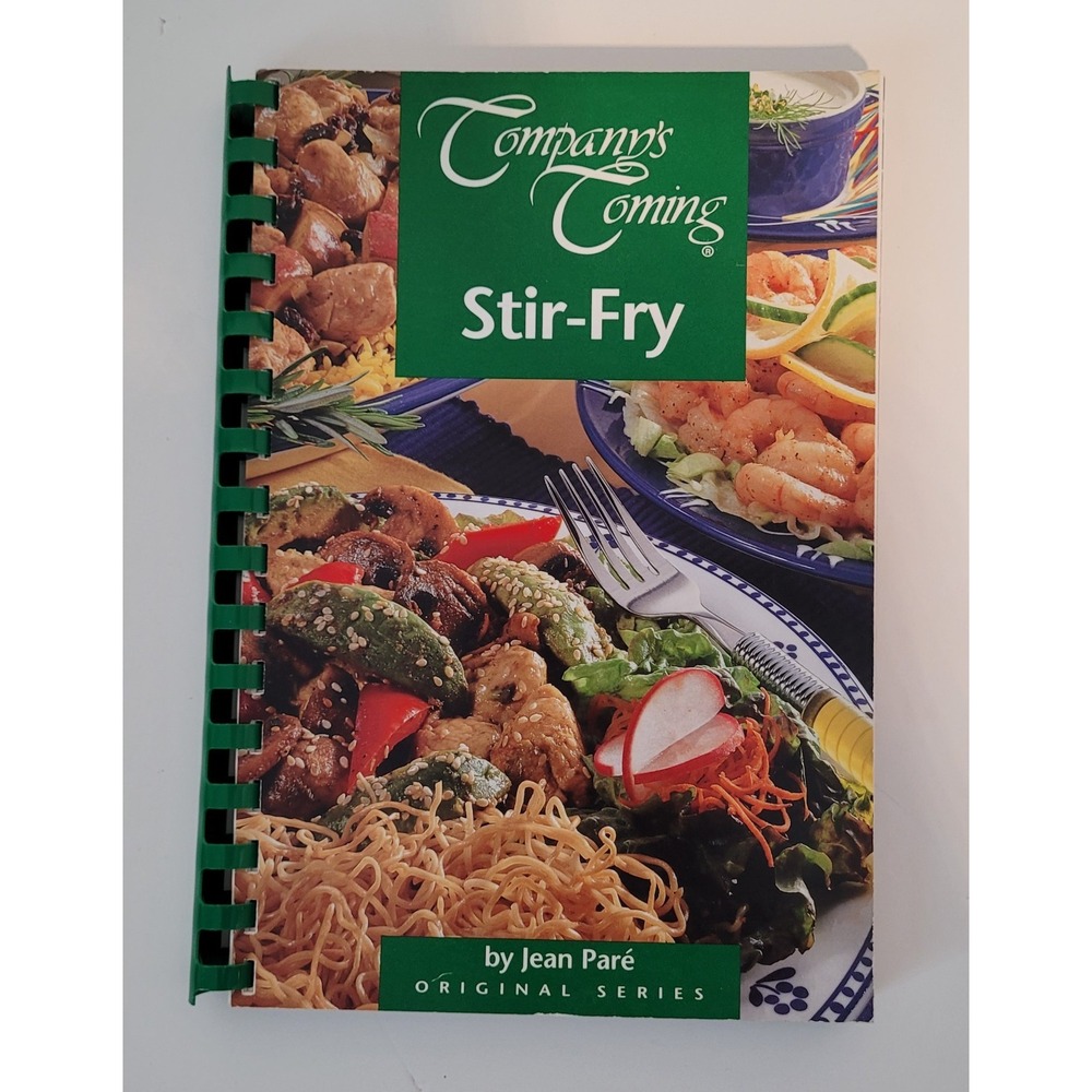 1st Ed Company's Coming STIR FRY 2000 Jean Pare Cookbook Coil Binding